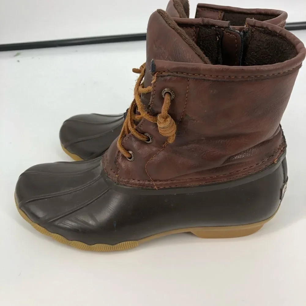 ‎SPERRY Saltwater Duck Boots Dark Brown